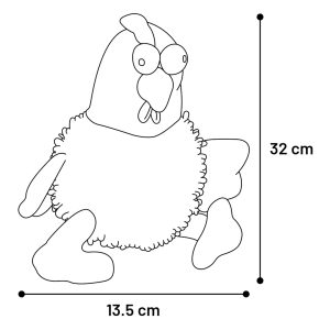 Flamingo Pluche Kip 30cm - Afbeelding 2