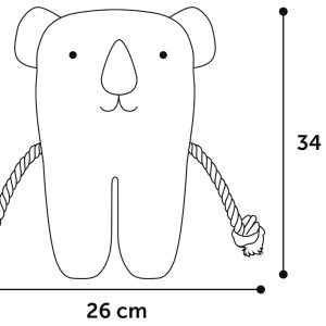 Flamingo Bonny Pluche Koala Grijs Small 34cm - Afbeelding 3