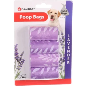 Flamingo Poepzakjes met Lavendelgeur Paars. NIEUW!