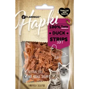 Flamingo Snack Hapki Reepjes met Eend 50gr. NIEUW!