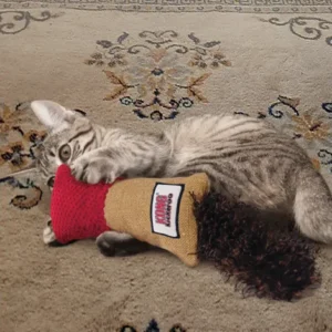 Kong Cat Kickeroo Cuddler 5 x 9.5 x 40.6cm. NIEUW! - Afbeelding 2
