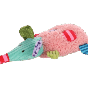 Flamingo Gragga Muis Roze 8x14x4cm. NIEUW!